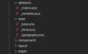 Folder structure